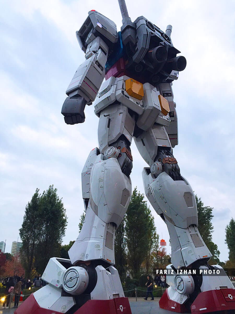 gundam front odaiba city tokyo jepun