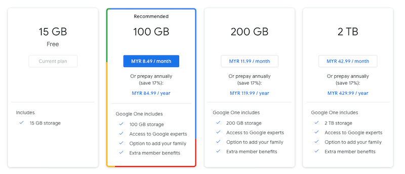 google one plans
